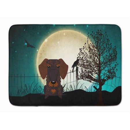 Carolines Treasures Halloween Wire Hair Dachshund Chocolate Machine Washable Memory Foam Mat BB2319RUG